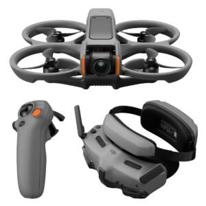 DJI Avata 2 Fly More Combo (1 Battery), FPV Drones with Camera for Adults 4K, Immersive Experience, Built-in Propeller Guard, Easy Flip/Roll, FAA Remote ID Compliant, POV Content Drone, Black