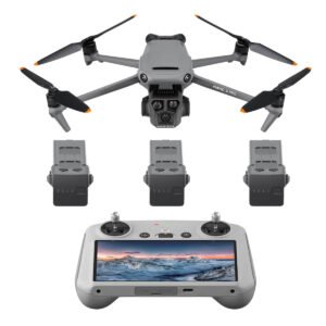 brand new DJI Mavic 3 Pro Fly More Combo with DJI RC, Flagship Triple-Camera Drone with 4/3 CMOS Hasselblad Camera, 15km Video Transmission, 3 Batteries, Charging Hub, FAA Remote ID Compliant